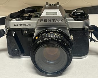 Pentax Super Program 35mm Film SLR Camera w/ SMC 50mm f1.7 Lens