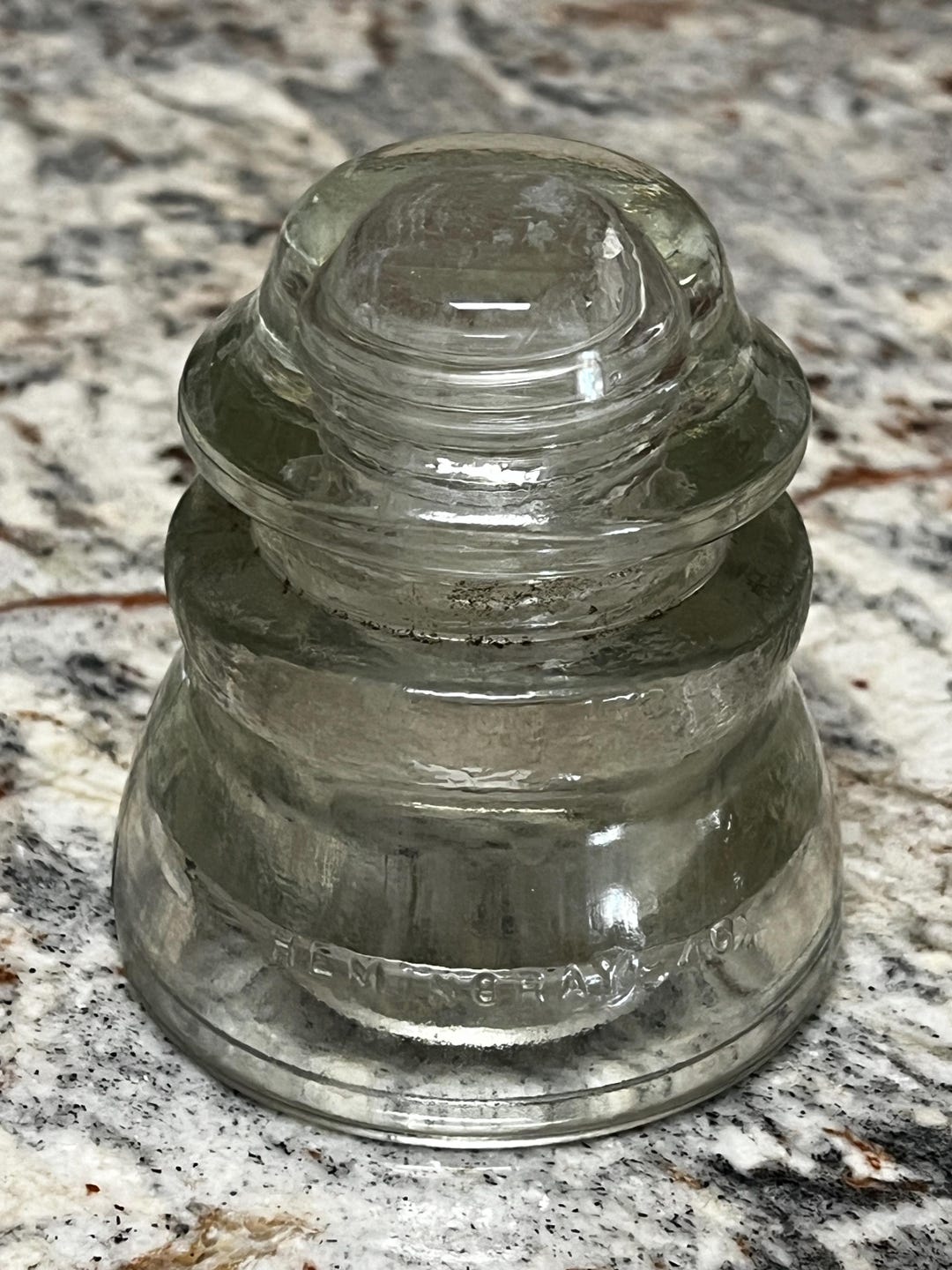 Vintage Hemingray No. 45 Clear Glass Insulator - Etsy