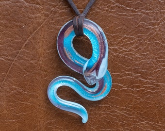 Original Murano Glass Snake Pendant