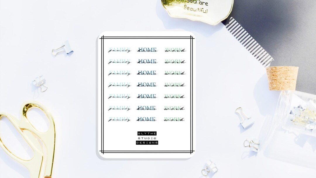 Planner Stickers | Text Stickers | Happy Planner Stickers | Erin ...