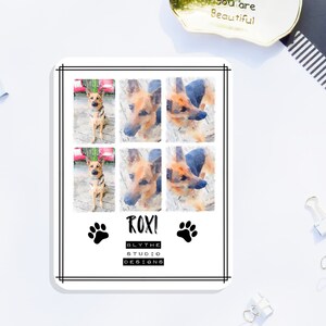 Custom Watercolor Pet Portrait Stickers | Custom Pet Photo Stickers | Custom Sticker | Watercolor Stickers | Custom Photo Stickers | Sticker