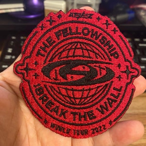 Ateez tour patch | the fellowship: break the wall patch