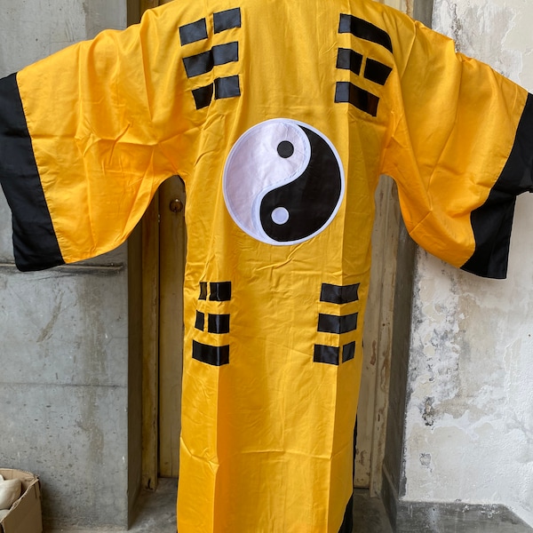 Temple Monk Taoist Robe Martial Art Uniform Tai Chi Clothes Kung Fu Set Wushu Clothing For Buddhist Wudang Taoist Meditation Zen AMYIIID