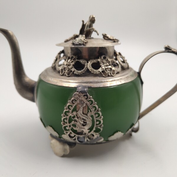 Antique Silver on Copper Tea Set Etsy