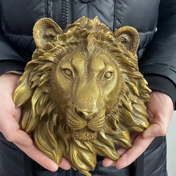 Lion Head Wall Decor Etsy