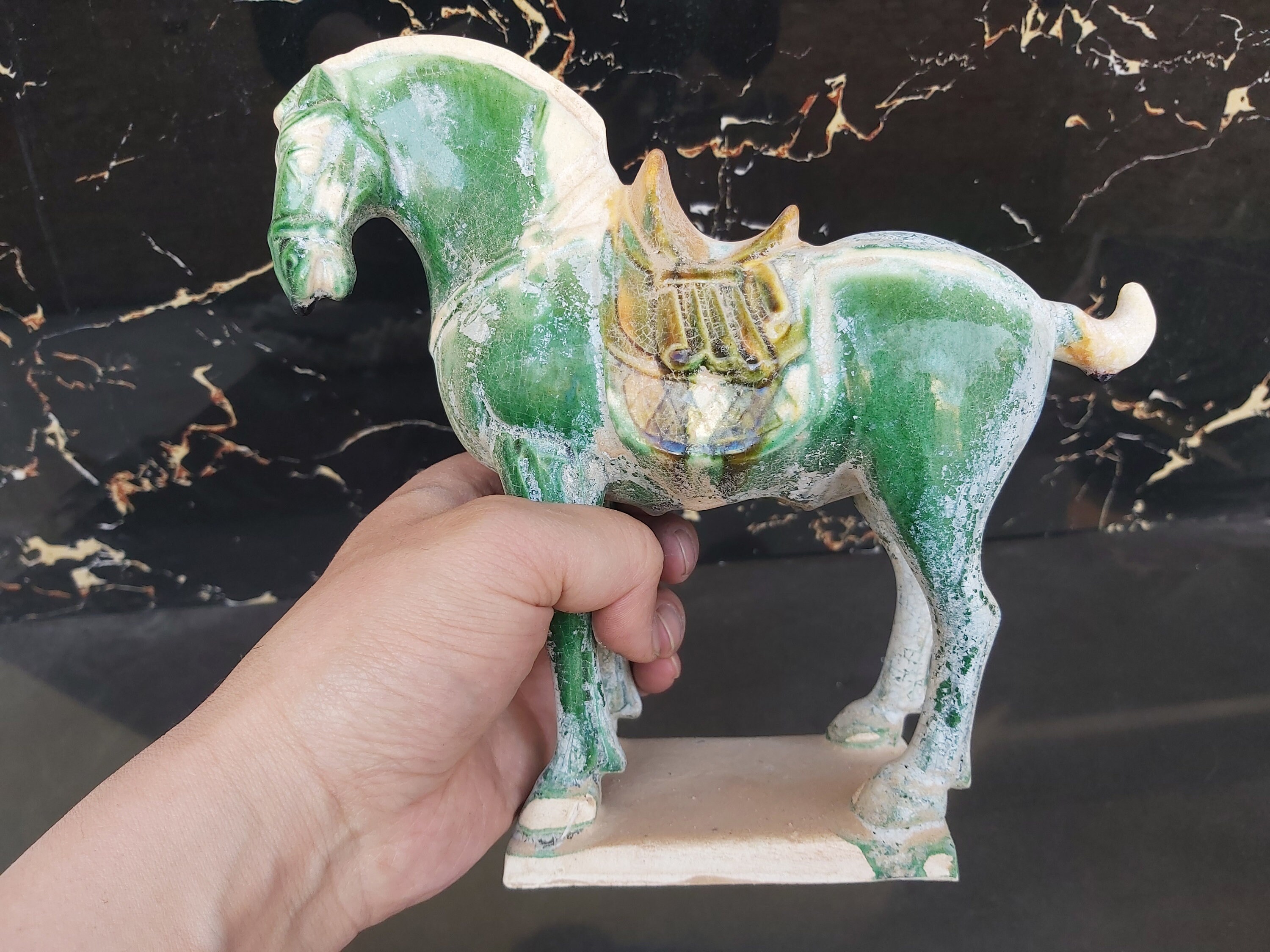 Chinese Tibet Horse sculpture status Fengshui Decoration tea Etsy