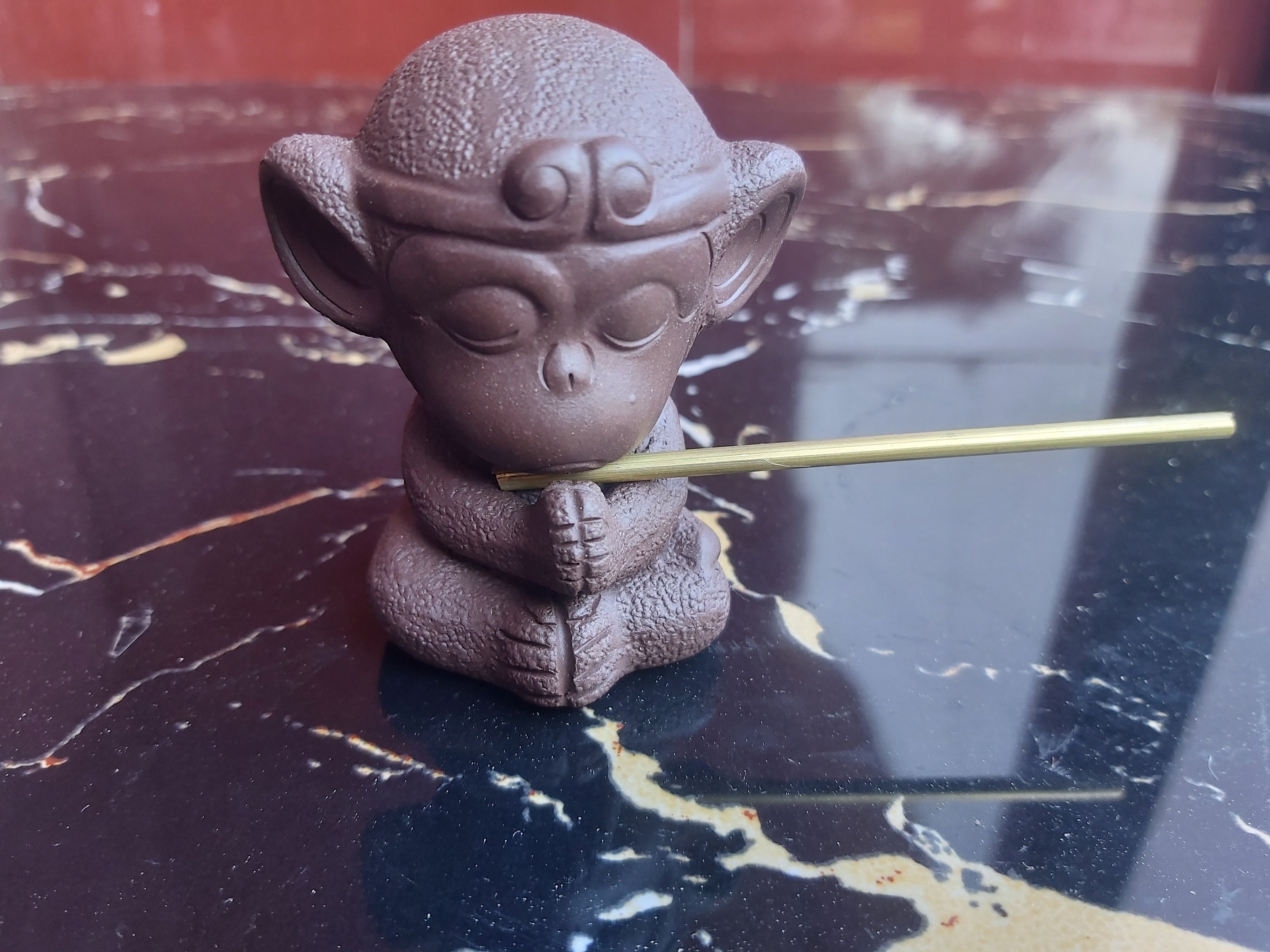 Chinese Purple Clay Kung Fu Tea Set Monkey King Tea Pet for Etsy