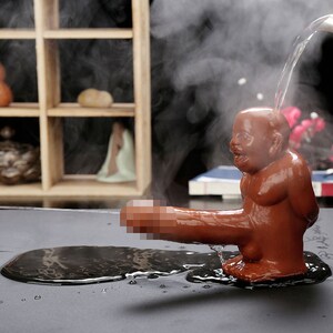Powerful man Chinese Tibet redware statues funny Dildos Plugs Toy Anal Furry tea pet The tea favors Teapot; Yixing clay teapot; Clay Pot