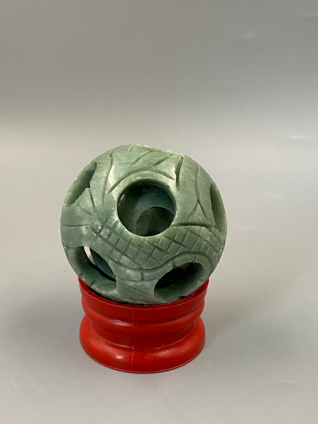 Natural Jade Ball, Sphere/carving Crystal Reiki Healing Multilayer