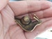 Lot of 2 Piece lifesize Snail statue bronze copper ornament solid brass Pendant lovely Wizard deco Collectible Tea spoon Exquisite Feng shui 