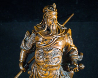 100% Chinese Boxwood Carving Inner Carving*Bodhisattva Golden Child Jade*Box 