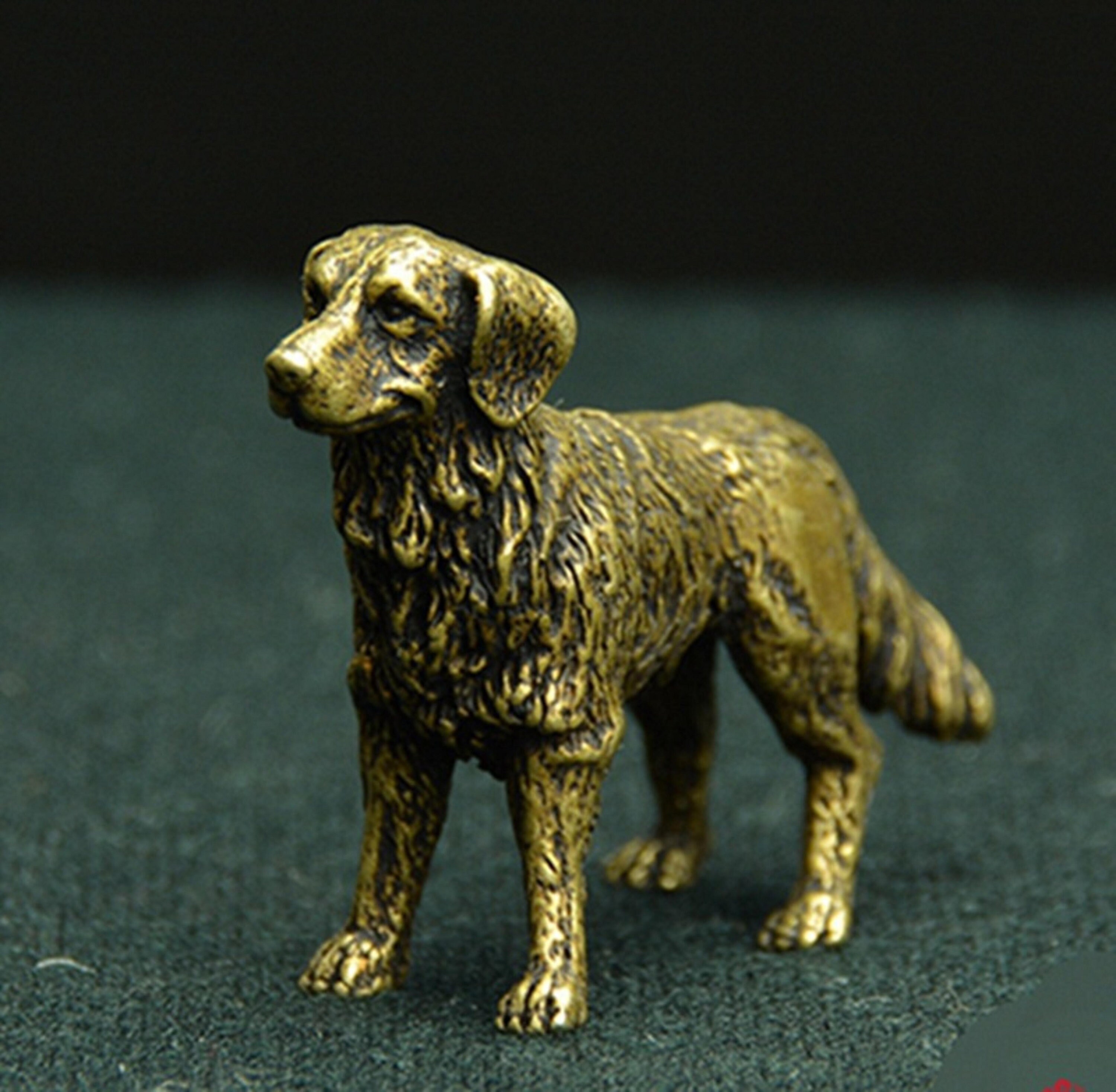 Pure brass statue copper carving ORNAMENT Religious dog status Etsy