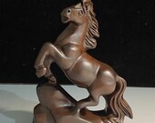 Black sandalwood carving Zodiac horse decoration real Trojan horse to successful home study office desktop decoration mahogany crafts
