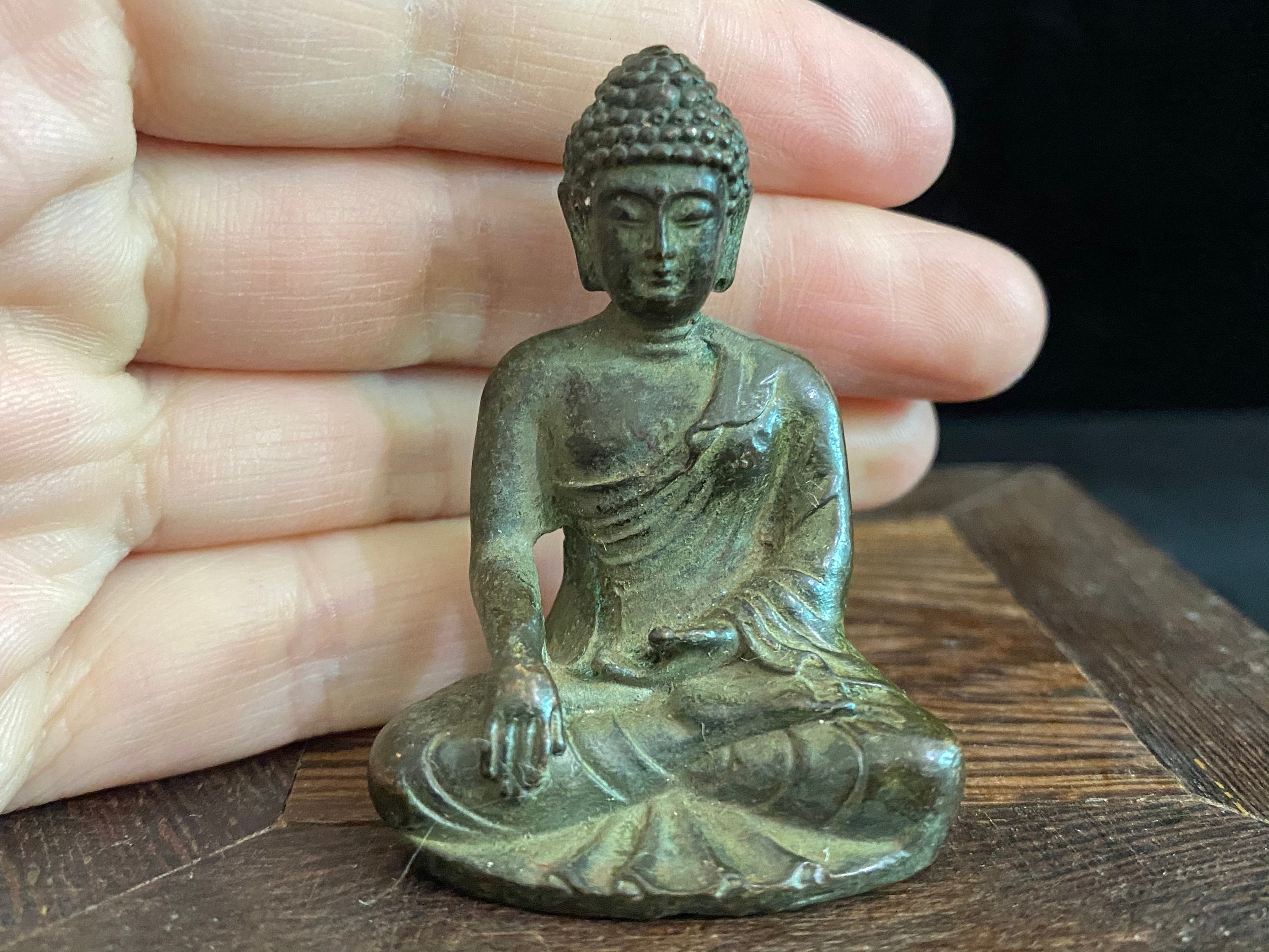 Miniature Buddha Figure Peach Wood Buddha Small Monk -  Norway