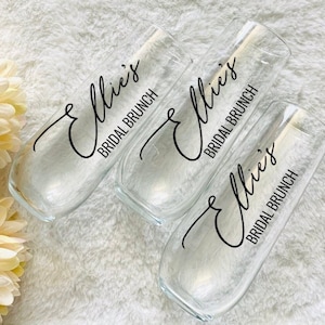 Bridal Shower Favors, Bridal Brunch, Champagne Flute, Bridal Shower, Personalized Favors, Wedding Shower, Gifts, Bridal Party Cup