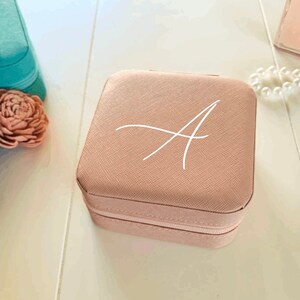 Monogrammed Bridesmaid Gifts - Travel Jewelry Case