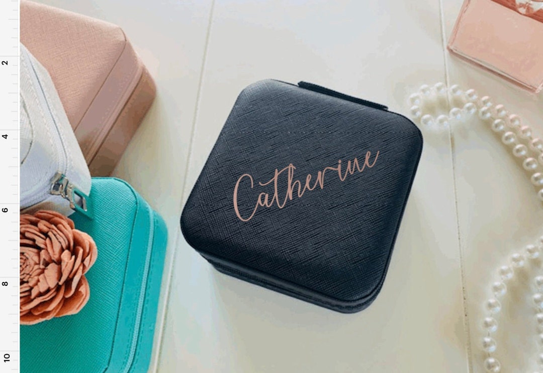 Personalized Travel Jewelry Case, Bridesmaid Gift, Bridesmaid Proposal