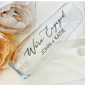 Verlobungsgläser, Champagner, Verlobungsfeier, personalisierte Geschenke, Verlobungsgeschenke, Verlobungstassen, Partytassen, Verlobung, Stemless