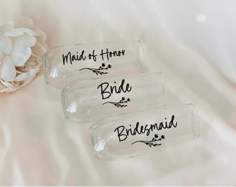 Geschenkendoos met voorstel Gepersonaliseerde champagnefluit: cadeau bruidsfeest, voorstel bruidsmeisje