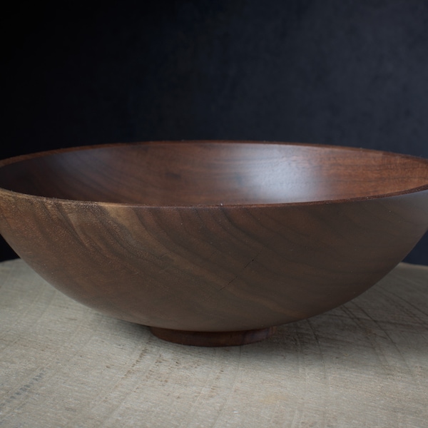 Black Walnut Bowl, Handmade Wooden Bowl, Arboreus Art Woodturning