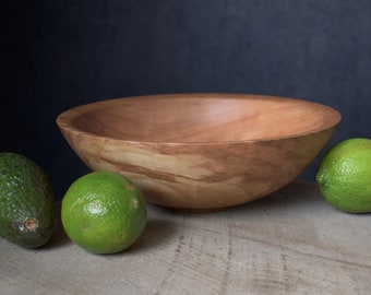 Black Cherry Bowl, Salad Bowl, Handmade Wooden Bowl, Arboreus Art Woodturning