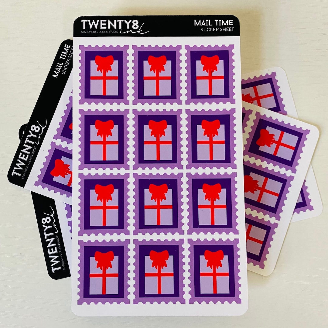 Mail Time Sticker Sheet - Etsy