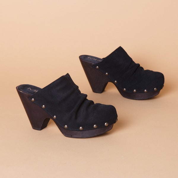 Vintage Studded Swedish MIA Clogs