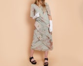 80s Floral Maxi Dress