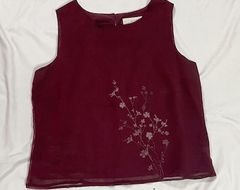 90s Purple Tank Top Size XL