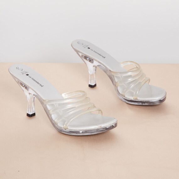 clear light up heels