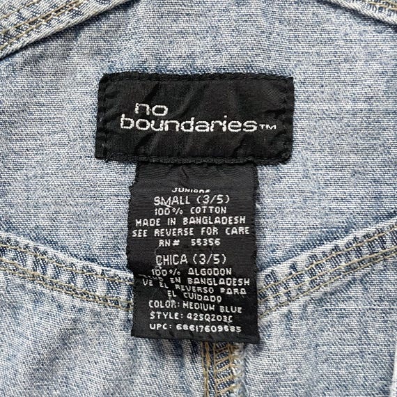 Y2K No Boundaries Jean Overalls Size Small - image 4