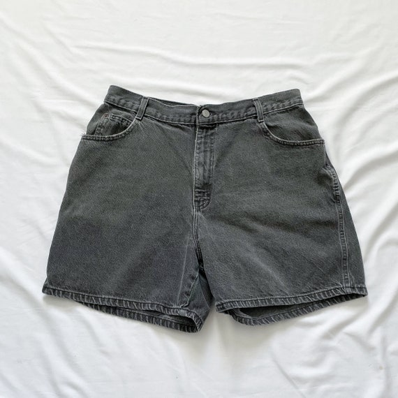 90s Plus Size High Waisted Gray Shorts