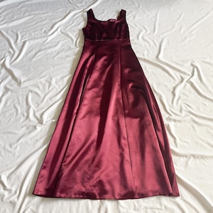 90s Purple Silky Maxi Dress