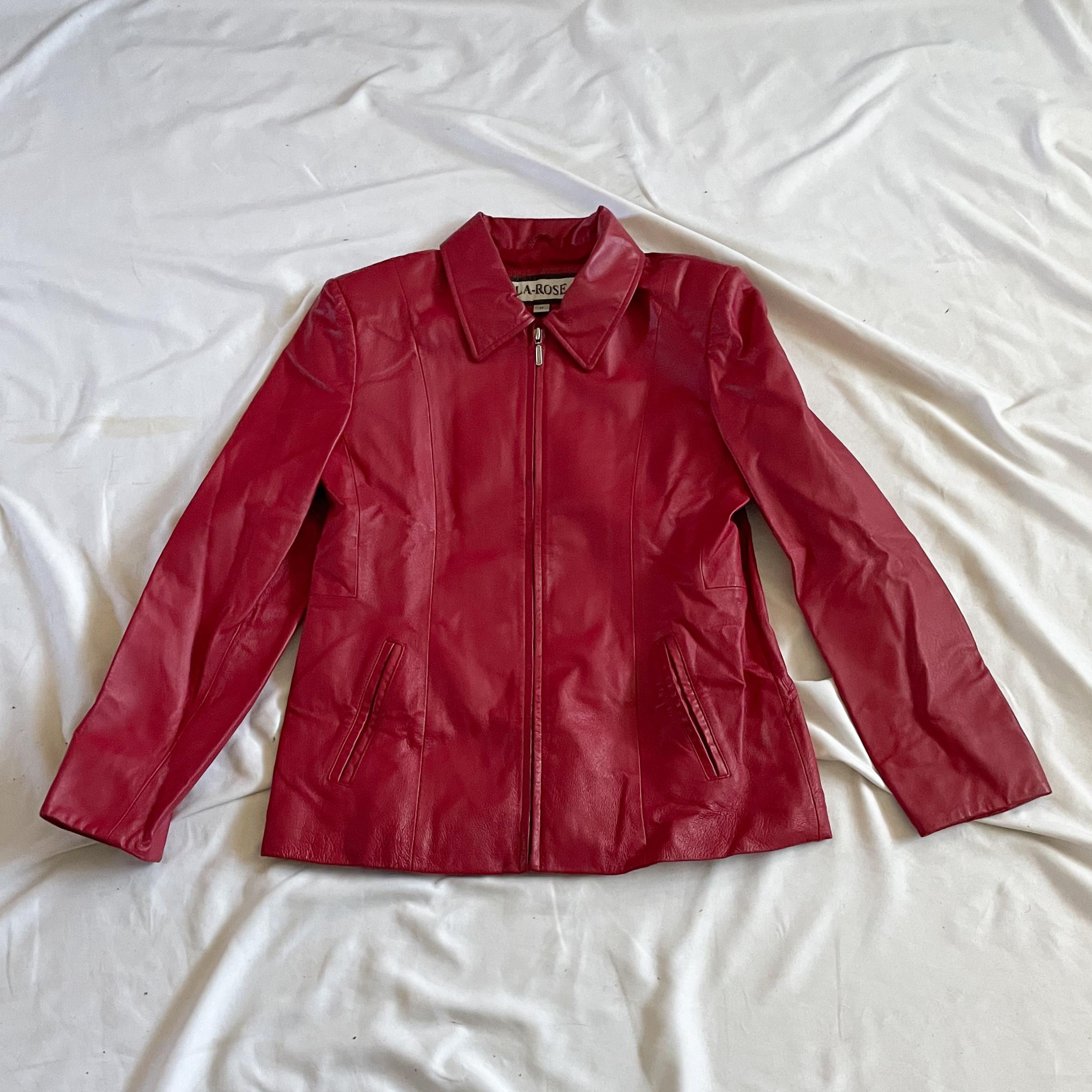 Rose Leather Jacket - Etsy