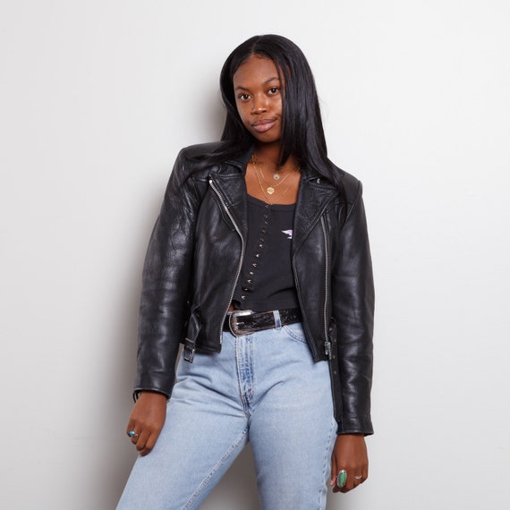 Vintage Leather Moto Jacket