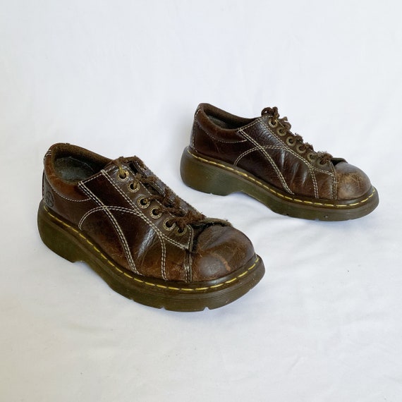 vintage platform brown doc - Gem