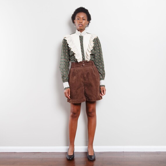 Vintage Corduroy Paperbag Shorts