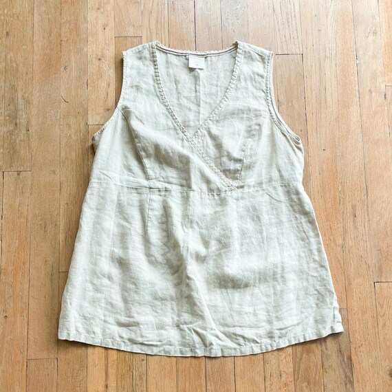 Y2K Motherhood Tan Sleeveless Blouse - image 1