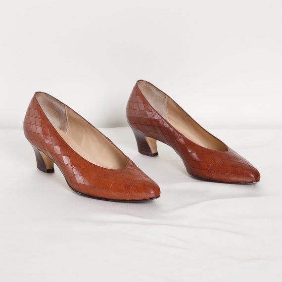 Vintage Brown Kitten Heels