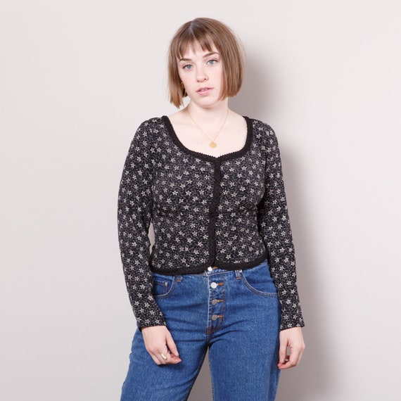 Vintage Floral Prairie Button Up