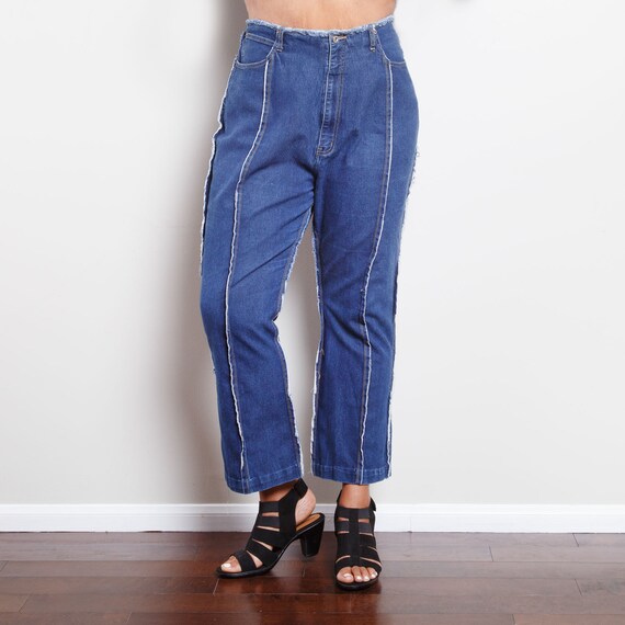 90s Distressed Flair Jeans