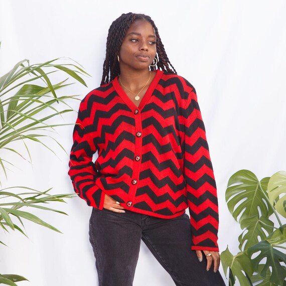Vintage Chevron Cardigan