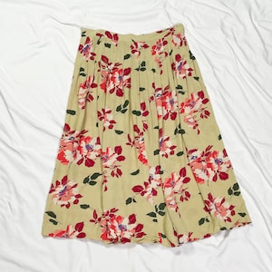90s Green Midi Skirt