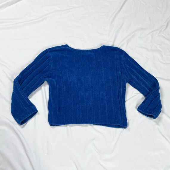 90s Blue Sweater Size Small Spice It Up - image 3