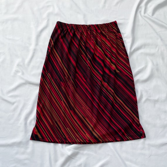 90s Black and Red Funky Skirt