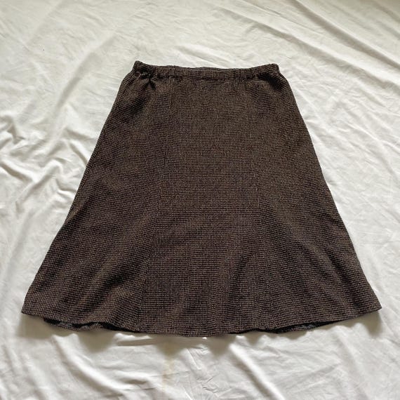[Margesherwood ] / ☆ LACE TRACK MIDI SKIRT / brown BOTTOM - MARGESHERWOOD