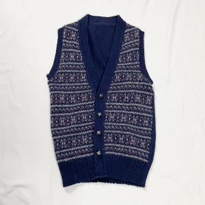 Vintage Blue Sweater Vest