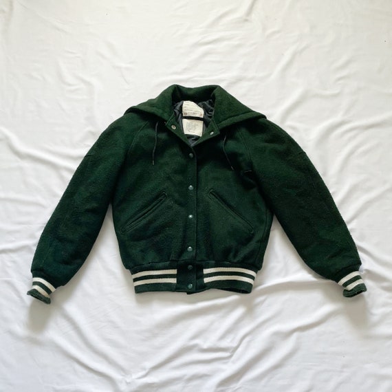 205 # Lv Varsity Over Size Jacket  Green