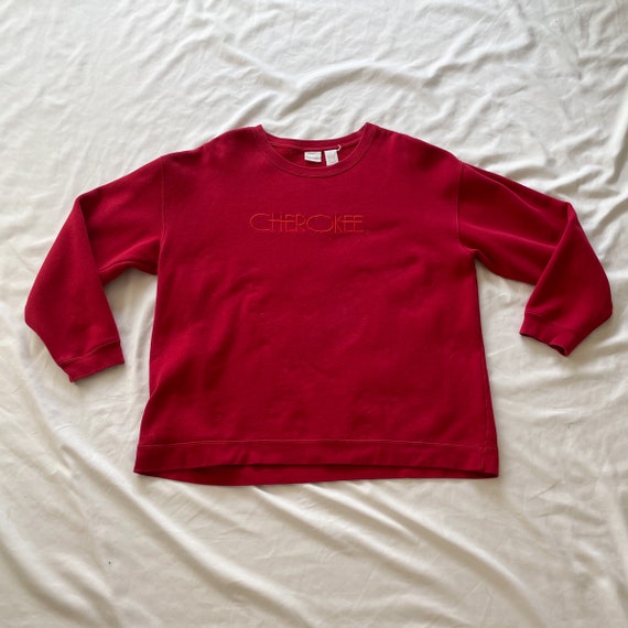90s Red Cherokee Sweatshirt Size Large