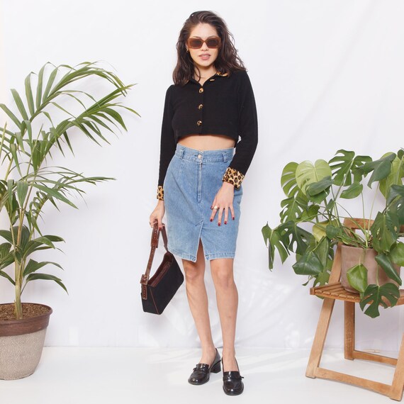 80s/90s Calvin Klein Denim Skirt